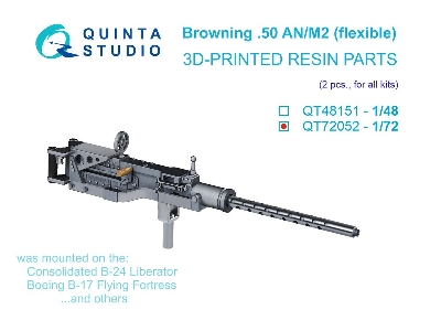 Browning .50 An_m2 (Flexible) Machine Gun - 2 Pcs (3d-printed / For All Kits) - zdjęcie 1