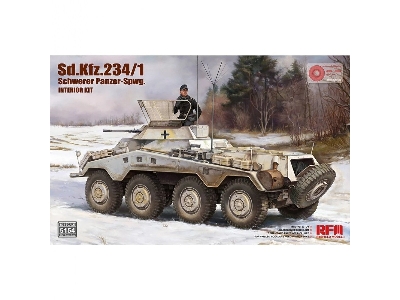 Sd.Kfz. 234/1 Schwerer Panzer Spahwagen - Full Interior - zdjęcie 1