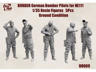 German Bomber Pilots For He 111 - Ground Condition (5 Figures) - zdjęcie 1