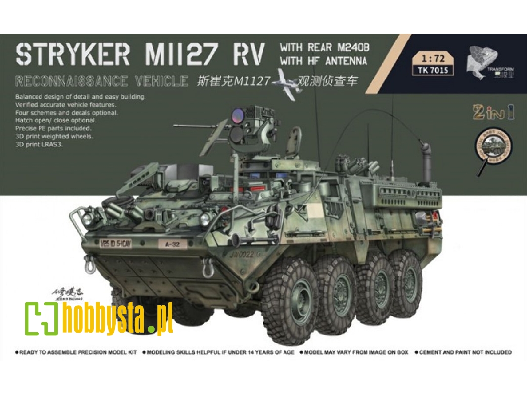Stryker M1127 Rv With Rear M240b And Hf Antenna - zdjęcie 1