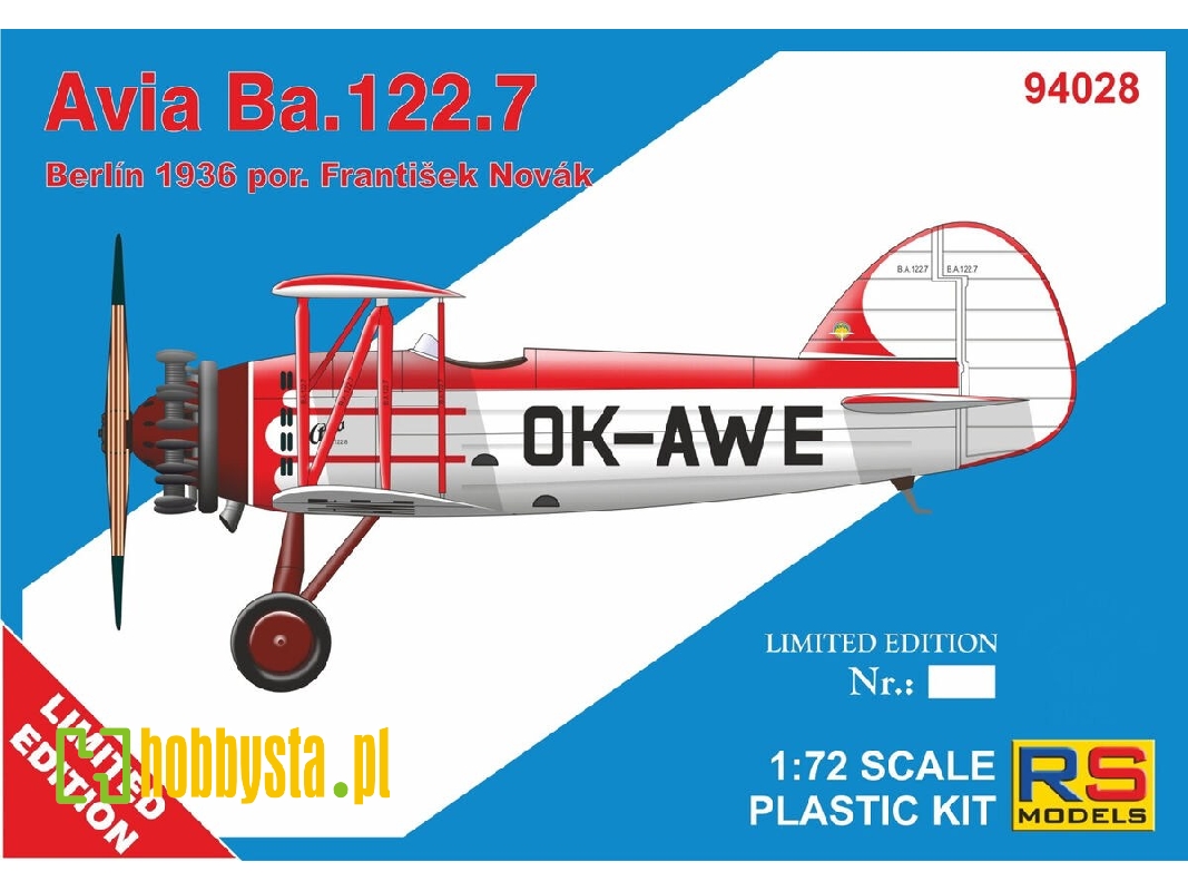 Avia Ba.122.7 - Berlin 1936 - zdjęcie 1