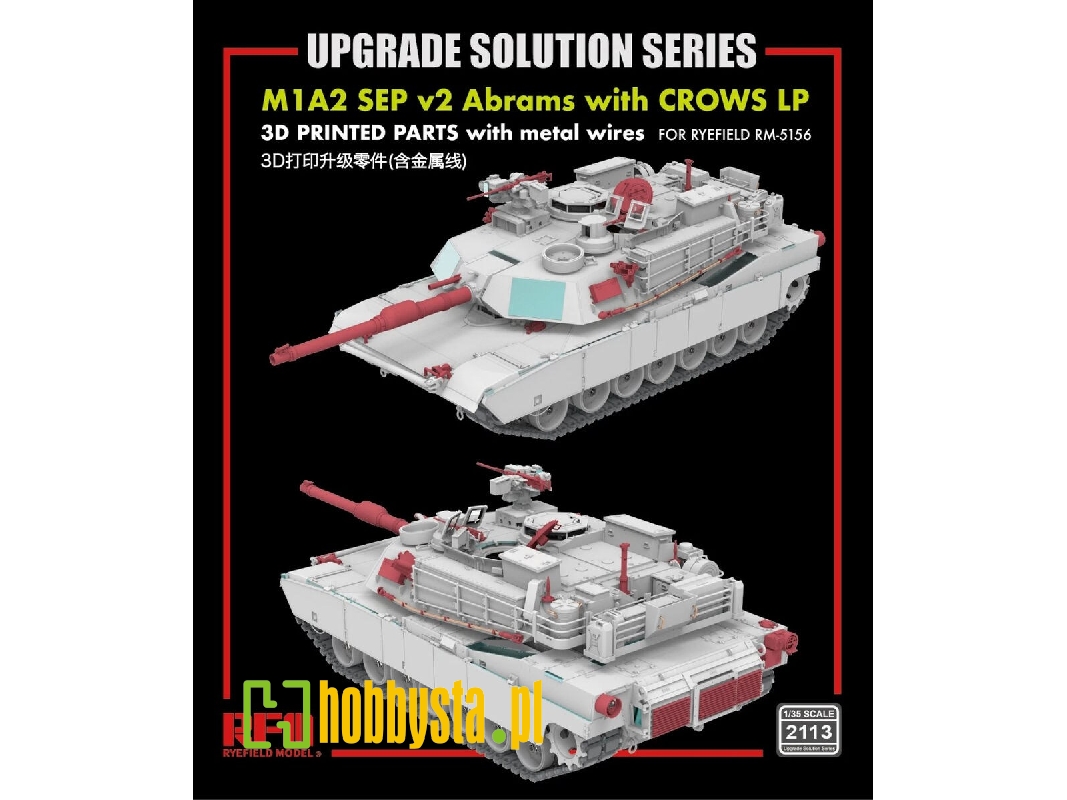 M1a2 Sep V2 Abrams With Crows Lp - Upgrade Solution Series (For Rfm 5156 Kit) - zdjęcie 1