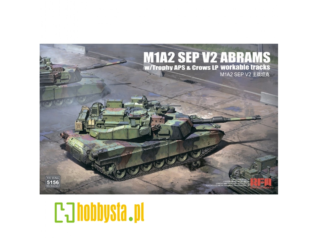 M1a2 Sep V2 Abrams With Trophy Aps & Crows Lp Workable Tracks - zdjęcie 1