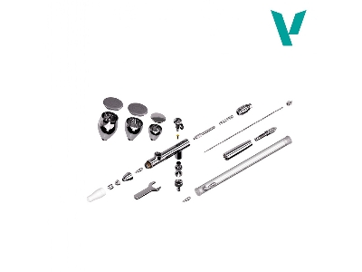 Aerograf Profinish By Vallejo Gravity System 2 In 1 - 0.2 / 0.3 - zdjęcie 5