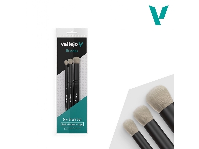 Brush - Drybrush - Natural Set (S, M, L) - zdjęcie 2