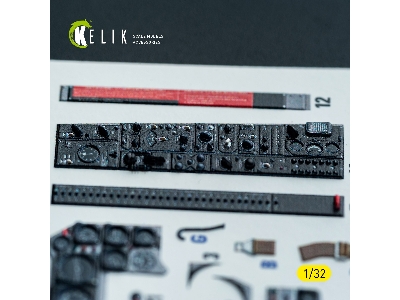 North American F-86 D Sabre - Interior 3d-decals (For Kitty Hawk & Zimi Models Kits) - zdjęcie 3