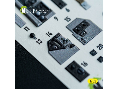 North American F-86 D Sabre - Interior 3d-decals (For Kitty Hawk & Zimi Models Kits) - zdjęcie 5