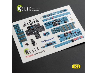 Mikoyan Mig-21 F-13 Export Version- Interior 3d Decals (For Trumpeter Kits) - zdjęcie 9