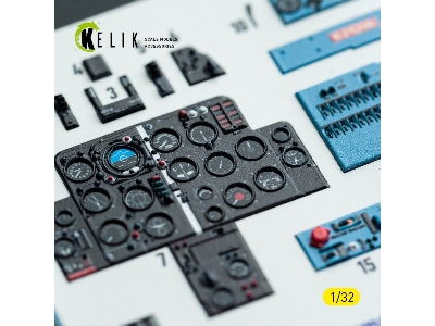 Mikoyan Mig-21 F-13 Export Version- Interior 3d Decals (For Trumpeter Kits) - zdjęcie 11