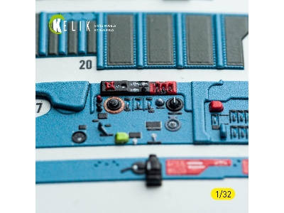 Mikoyan Mig-21 F-13 Export Version- Interior 3d Decals (For Trumpeter Kits) - zdjęcie 13