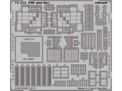  F6F gun bay 1/72 - Eduard - blaszki - zdjęcie 1