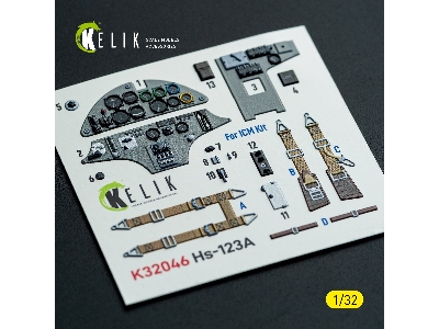 Henschel Hs-123 A-1 - Interior 3d Decals (For Icm Kits) - zdjęcie 1