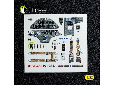 Henschel Hs-123 A-1 - Interior 3d Decals (For Icm Kits) - zdjęcie 2