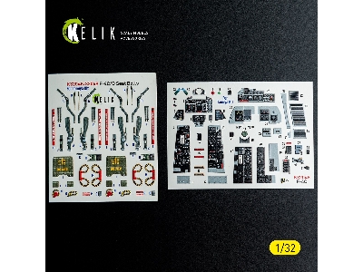 Mcdonnel Douglas F-4 C Phantom - Interior 3d-decals (For Tamiya Kits) - zdjęcie 1