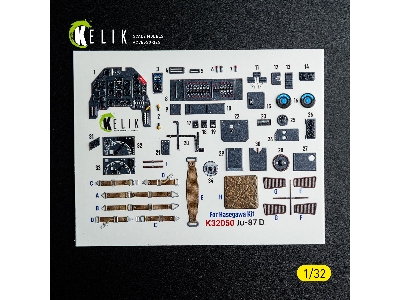 Junkers Ju-87 D Stuka - Interior 3d-decals (For Hasegawa Kits) - zdjęcie 2