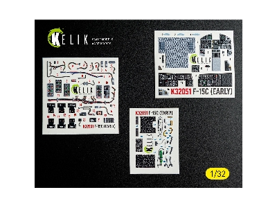 Mcdonnell Douglas F-15 C (Early) - Interior 3d-decals (For Tamiya Kits) - zdjęcie 1