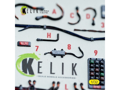 Mcdonnell Douglas F-15 C (Early) - Interior 3d-decals (For Tamiya Kits) - zdjęcie 3
