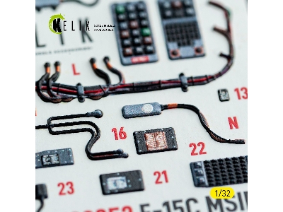 Mcdonnell Douglas F-15 C Msip Ii - Interior 3d-decals (For Tamiya Kits) - zdjęcie 8