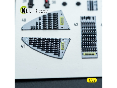 Grumman F-14 A Tomcat - Interior 3d-decals (For Tamiya Kits) - zdjęcie 4