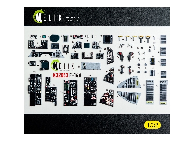 Grumman F-14 A Tomcat - Interior 3d-decals (For Tamiya Kits) - zdjęcie 10