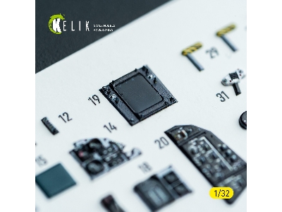 Grumman F-14 A Tomcat - Interior 3d-decals (For Tamiya Kits) - zdjęcie 12