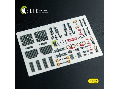 Grumman F-14 A Tomcat - Interior 3d-decals (For Tamiya Kits) - zdjęcie 13