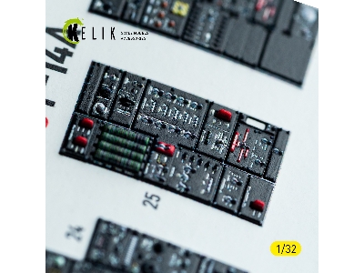 Grumman F-14 A Tomcat - Interior 3d-decals (For Tamiya Kits) - zdjęcie 16
