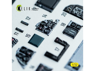 Grumman F-14 A Tomcat - Interior 3d-decals (For Tamiya Kits) - zdjęcie 17