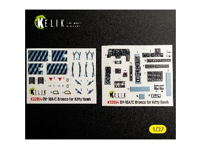 North American Rockwell Ov-10 A/C Bronco - Interior 3d-decals (For Kitty Hawk & Zimi Models Kits) - zdjęcie 1