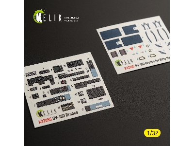 North American Rockwell Ov-10 D Bronco - Interior 3d-decals (For Kitty Hawk & Zimi Models Kits) - zdjęcie 1