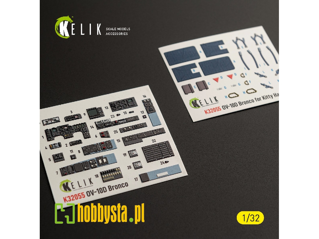 North American Rockwell Ov-10 D Bronco - Interior 3d-decals (For Kitty Hawk & Zimi Models Kits) - zdjęcie 1