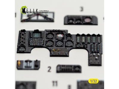 North American Rockwell Ov-10 D Bronco - Interior 3d-decals (For Kitty Hawk & Zimi Models Kits) - zdjęcie 5