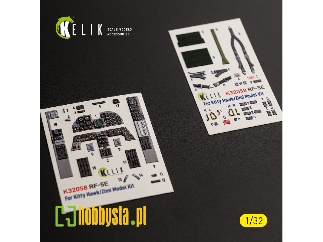 Northrop Rf-5 E - Interior 3d-decals (For Kitty Hawk & Zimi Models Kits) - zdjęcie 1