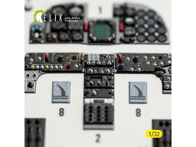 Northrop Rf-5 E - Interior 3d-decals (For Kitty Hawk & Zimi Models Kits) - zdjęcie 4