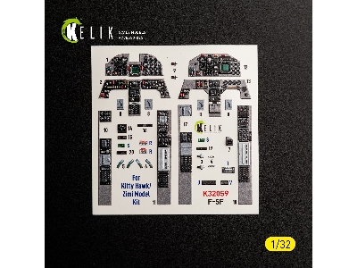 Northrop F-5 F - Interior 3d-decals (For Kitty Hawk & Zimi Models Kits) - zdjęcie 8