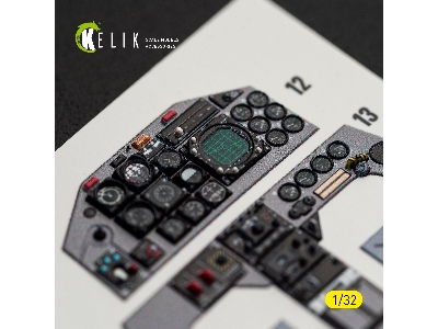 Northrop F-5 F - Interior 3d-decals (For Kitty Hawk & Zimi Models Kits) - zdjęcie 15