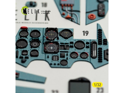Sukhoi Su-27 Ub Flanker C - Interior 3d-decals (For Trumpeter Kits) - zdjęcie 8
