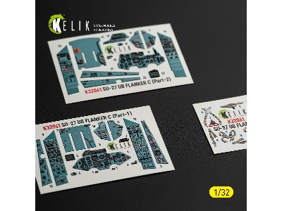Sukhoi Su-27 Ub Flanker C - Interior 3d-decals (For Trumpeter Kits) - zdjęcie 9
