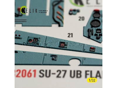 Sukhoi Su-27 Ub Flanker C - Interior 3d-decals (For Trumpeter Kits) - zdjęcie 10