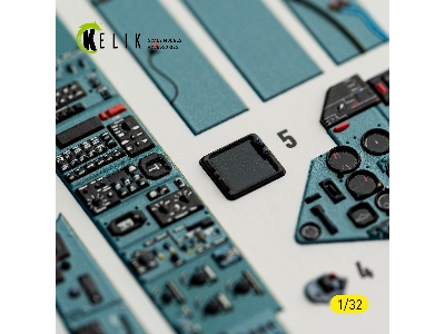 Sukhoi Su-27 Ub Flanker C - Interior 3d-decals (For Trumpeter Kits) - zdjęcie 13