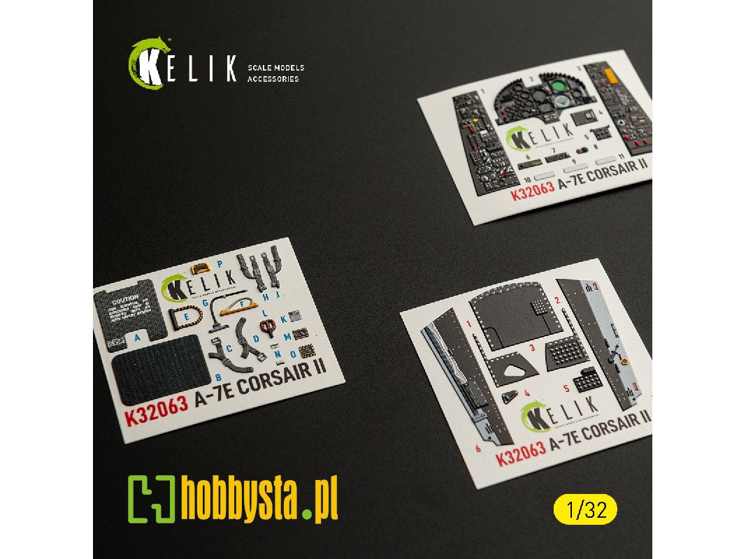 Ltv A-7 E Corsair Ii - Interior 3d-decals (For Trumpeter Kits) - zdjęcie 1