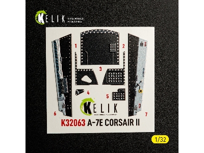 Ltv A-7 E Corsair Ii - Interior 3d-decals (For Trumpeter Kits) - zdjęcie 7
