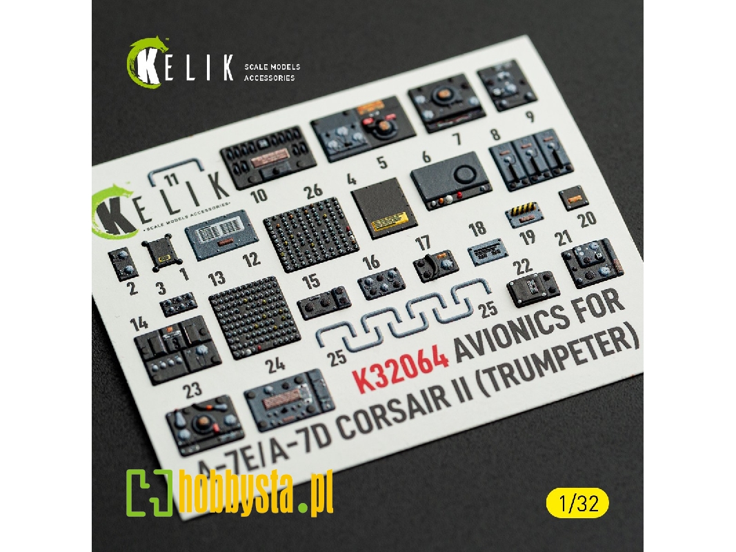 Ltv A-7 D/E Corsair Ii - Avionics Exterior 3d-decals (For Trumpeter Kits) - zdjęcie 1
