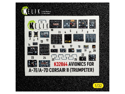 Ltv A-7 D/E Corsair Ii - Avionics Exterior 3d-decals (For Trumpeter Kits) - zdjęcie 2