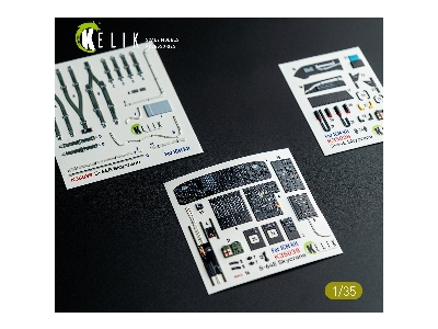 Sikorsky S-64 E Skycrane - Interior 3d-decals (For Icm Kits) - zdjęcie 11