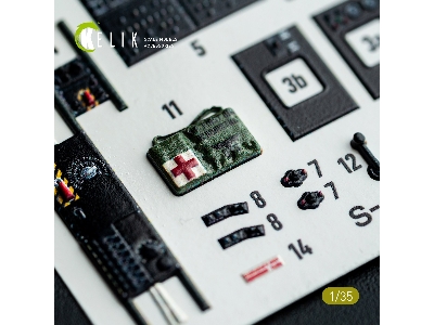 Sikorsky S-64 E Skycrane - Interior 3d-decals (For Icm Kits) - zdjęcie 17