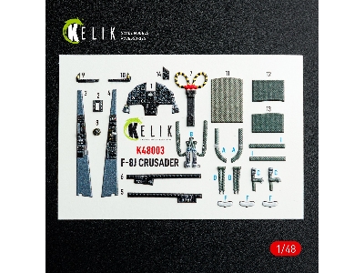 Chance Vought F-8 J Crusader - Interior 3d Decals (For Hasegawa Kits) - zdjęcie 2