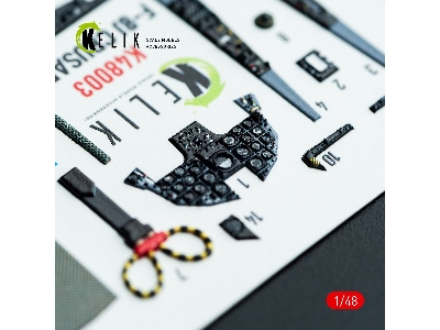 Chance Vought F-8 J Crusader - Interior 3d Decals (For Hasegawa Kits) - zdjęcie 3