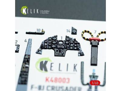 Chance Vought F-8 J Crusader - Interior 3d Decals (For Hasegawa Kits) - zdjęcie 4