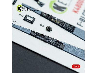 Chance Vought F-8 J Crusader - Interior 3d Decals (For Hasegawa Kits) - zdjęcie 7